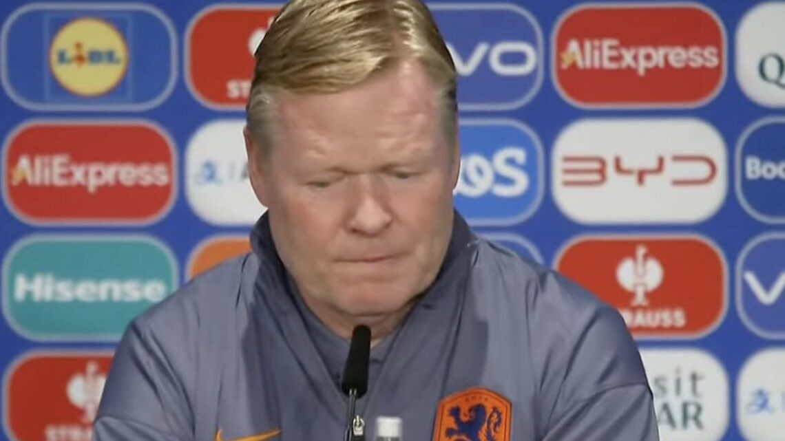 Slecht nieuws voor Oranje: Koeman kan deze speler niet opstellen